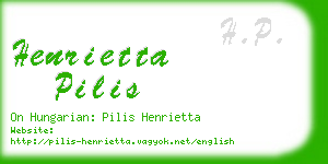 henrietta pilis business card